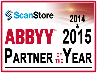 ScanStore is ABBYY 2014 Partner of the Year!